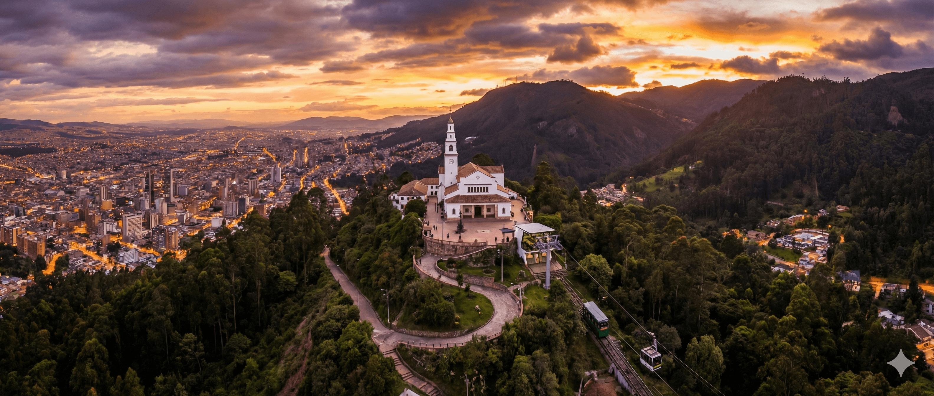 Vista de Bogotá desde Monserrate